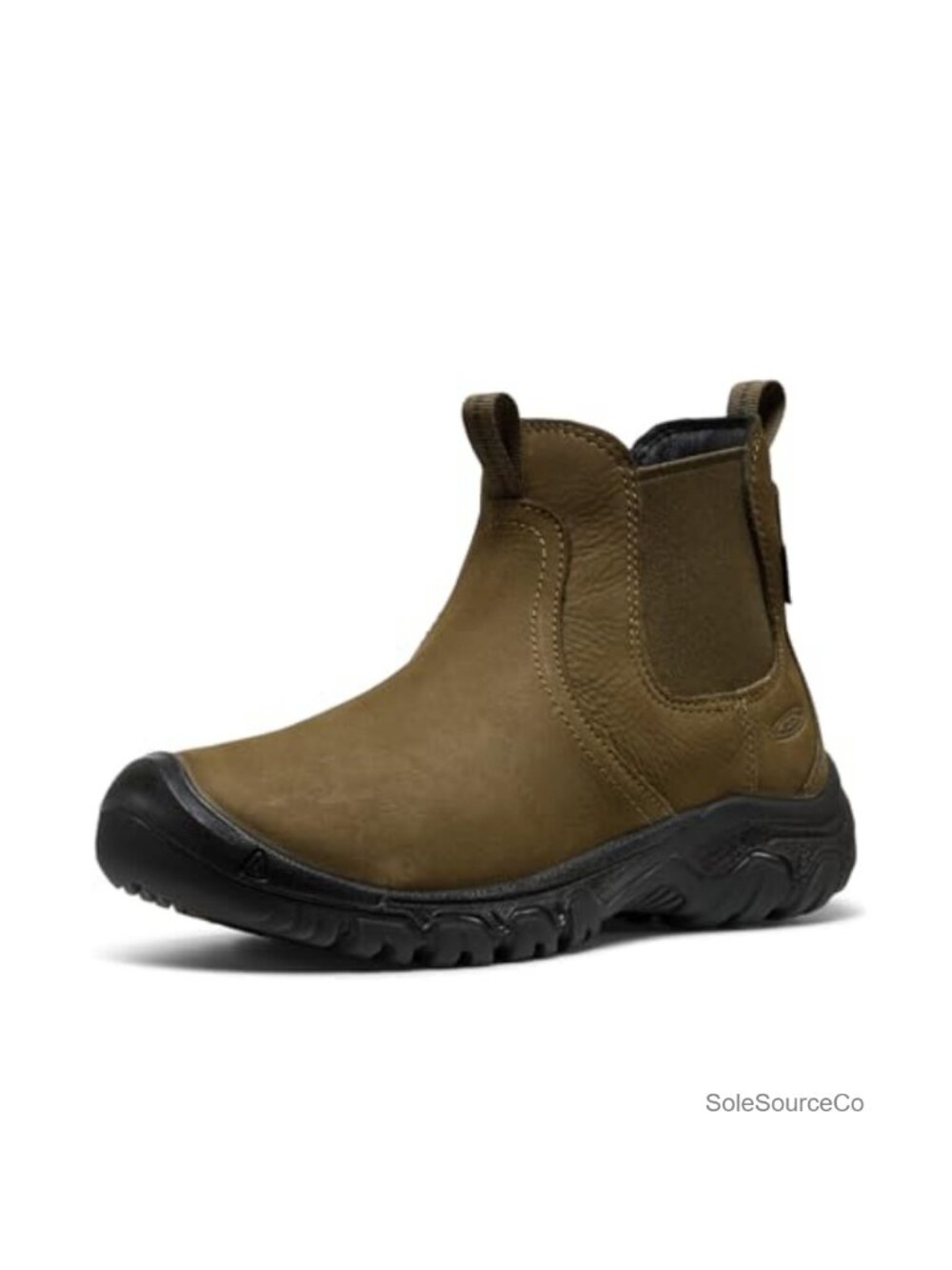 Women's Insulated Waterproof Chelsea Snow Boots Pull-On Leather Ankle Booties